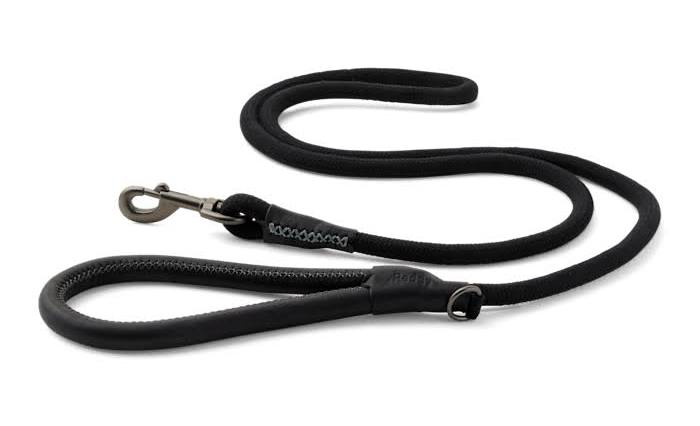 Reddy Black Rope Dog Leash — 6 ft